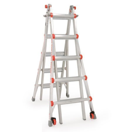 26' little giant ladder type 1A wheels w/ work platform