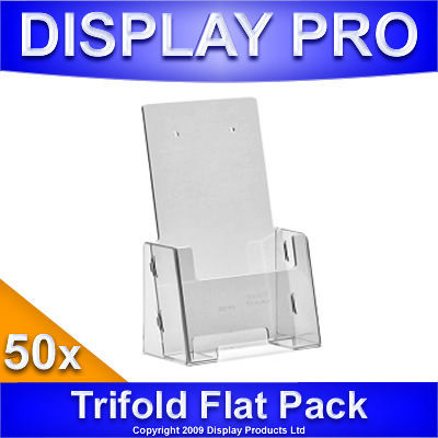 50 x 1/3RD A4 dl counter & wall leaflet holder stands