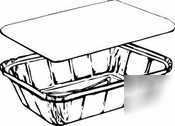 Aluminum thrift-packÂ® carry-out oblong tray combo