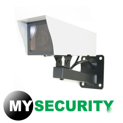 Dummy security video surveillance camera, flashing led