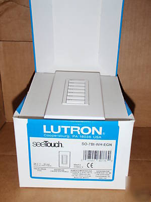 Lutron so-7BI-wh-egn see touch dimmer