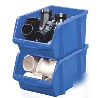 Stack-on products bin blue large poly bin-14