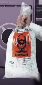 Vwr autoclavable biohazard bags, 1.5 mil : 14220-006