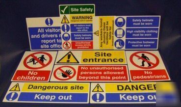 Construction / building site safety sign pack 2