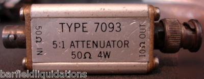 Fairchild du mont laboratories 5:1 attenuator type 7093