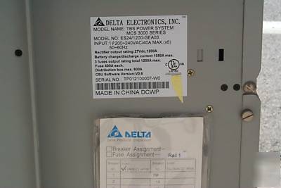 Delta modular rectifier power supply 24-27 volt 400 amp