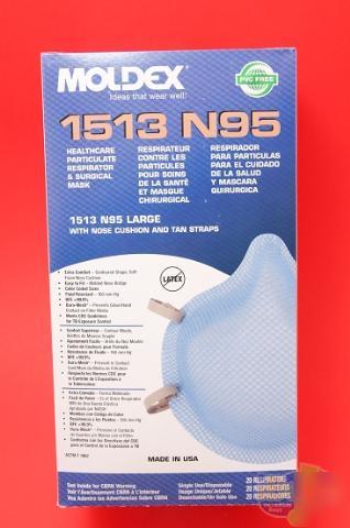 Moldex 1513 N95 mask / respirator safety mask ~20/box~