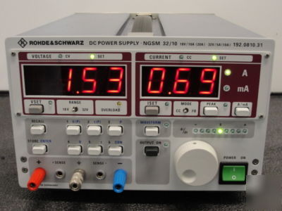 Rohde & schwarz ngsm 32/10 dc power supply by r&s