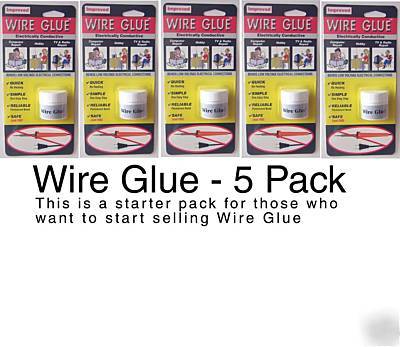 Wire glue conductive glue 5 pack
