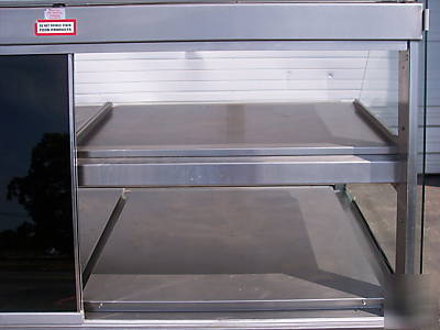 6' display food warmer merchandiser 220V, 2 shelves, a+