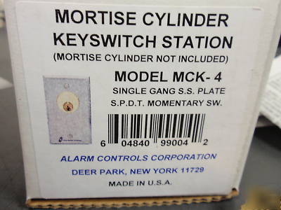 Alarm controls mck-4 sngl gang s.s momentary switch 4EA