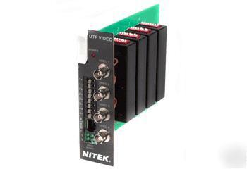Nitek TR560X4 utp 4 port video modular card for RK400