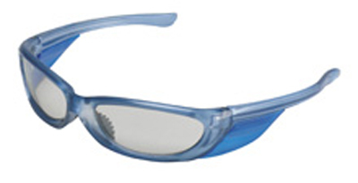 Occ safety glasses 503 i/o mirror lens w/ blue frame