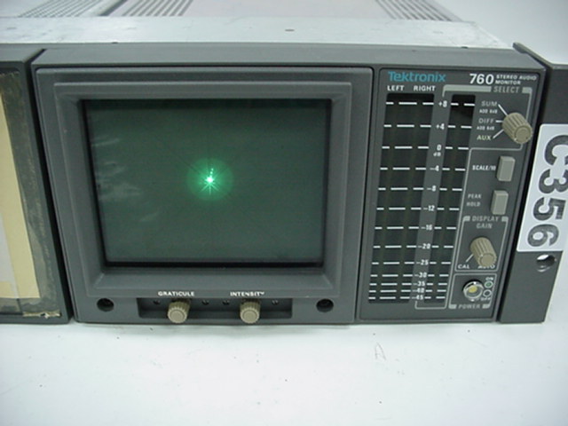 Tektronix 760 stereo audio monitor *tested*