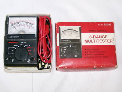 Vintage micronta 8-range multitester 2000 ohms/volt
