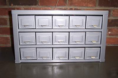 Hobart 15 drawer small parts storage hardware cabinet 