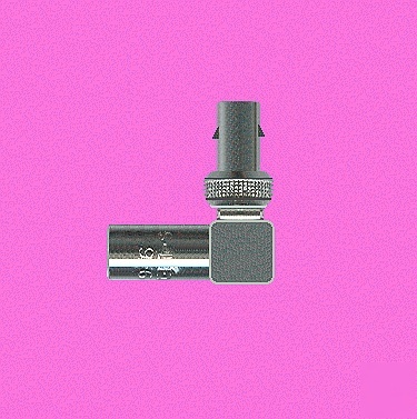 Lot (5) lemo ftr-250-nt coax female elbow socket adaptr