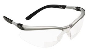New wise bx safety readers silver clear +2.5 