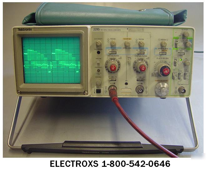 Tektronix 2215 - 60MHZ dual trace oscilloscope