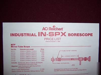 Industrial in-spx borescope 6.5MM x 460MM (18.0