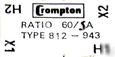 8 crompton 810 tape wound current transformers 812-943
