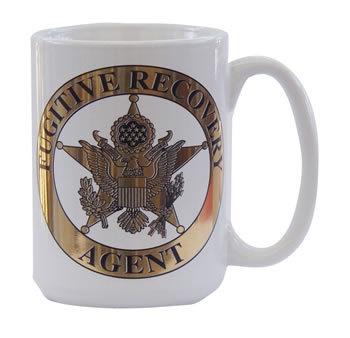 Fugitive recovery insignia 14 oz. mug