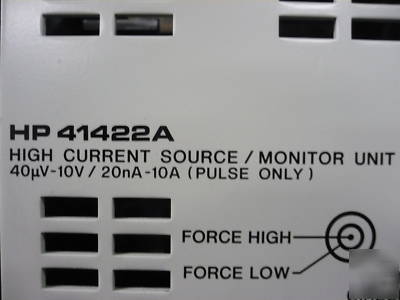 Hp 41422A high current source monitor unit, 10V / 10A