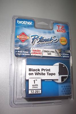 New brother p-touch TZ251 label 1