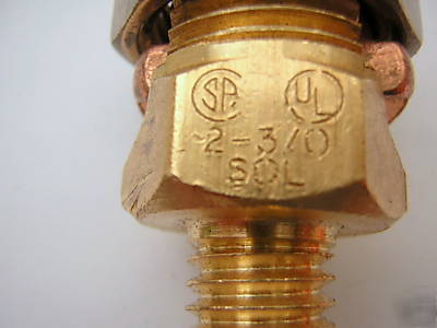 Split bolt connector 2-3/0 w/stud 4 grounding bldgs etc
