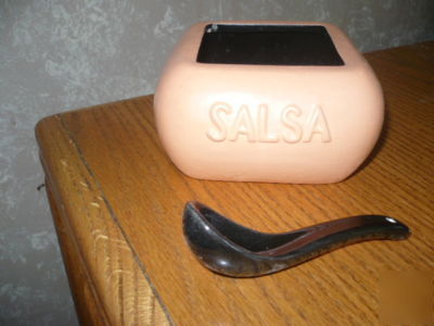 Tabasco salsa bowl w/ spoon