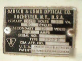 Bausch & lomb sola power supply 33-29-10