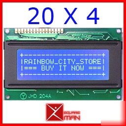 HD44780 20X4 character lcd display with blue backlight