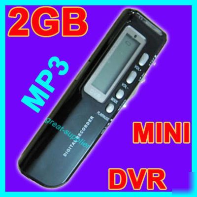New 2GB digital voice recorder dictaphone voice & MP3