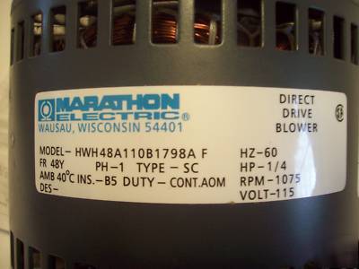  marathon electric direct drive furnace blower motor