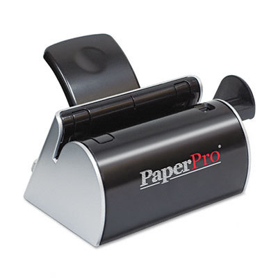 Paperpro 30-sheet two-hole punch, black/silver