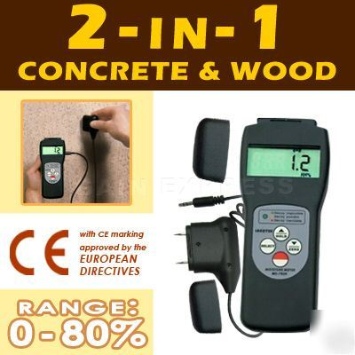 Scanner and probe moisture meter wood wall glass 2 in 1