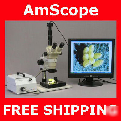 3.25X-90X industrial inspection microscope + 5MP camera