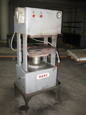 Dake 75 ton heated platen slab press 19