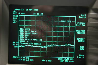 Hp agilent 8596E spectrum analyzer loaded calibrated