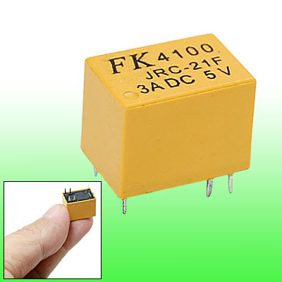 New 3A dc 5V miniature pcb type electronic power relay 