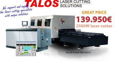 Talos 2500W CO2 sheet and tube laser cutter & engraver 