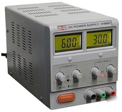 Mastech HY3006D dc power supply linear 0-30 v @ 0-6 amp
