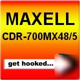 Maxell cdr 700MX48 5 cd r 700 48X 5PK write once data