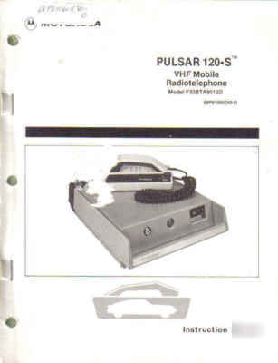 Motorola manual pulsar 120 s vhf mobile #68P81060E80-o