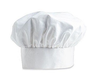 Professional white chef hat great for halloween or work