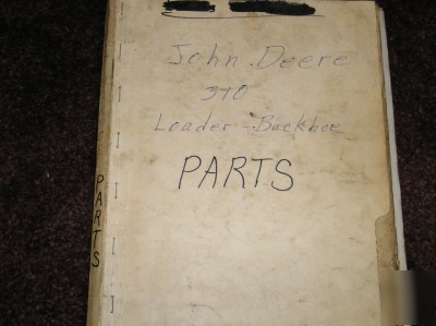 John deere JD310 loader backhoe parts catalog manual