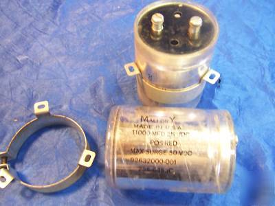 Mallory 11000 mfd 25VDC capacitor 235-6453C cap amp