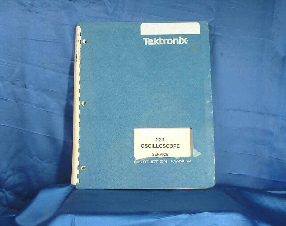 Tektronix modl 221 oscilloscope original service manual