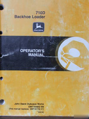 Original john deere 710D operators manual