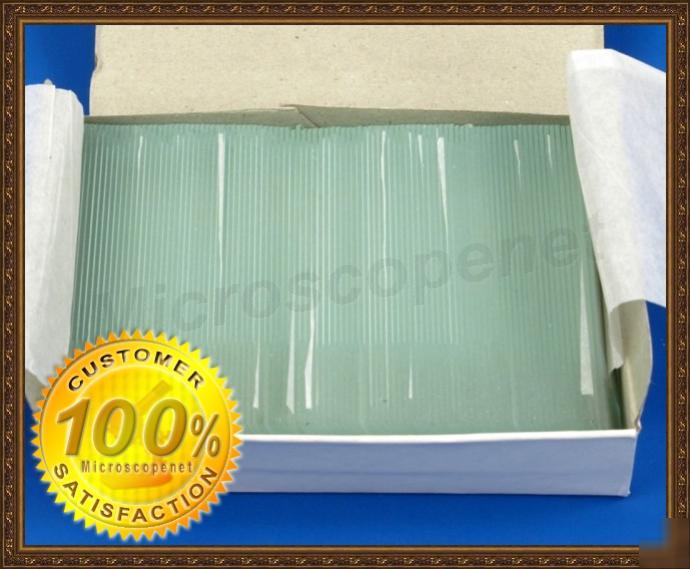 Pack of 100 blank glass slides w frosted end 1X3 inch